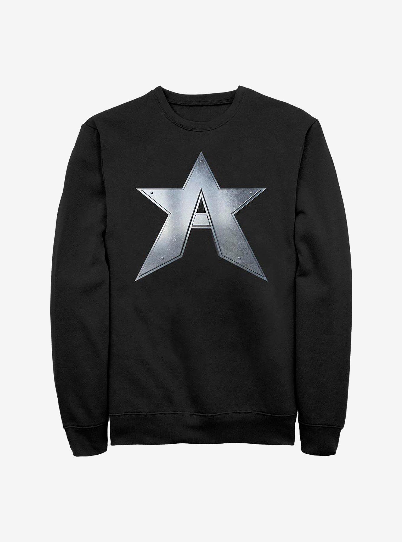 Marvel The Falcon And The Winter Soldier John Walker Captain Symbol Crew Sweatshirt, , hi-res