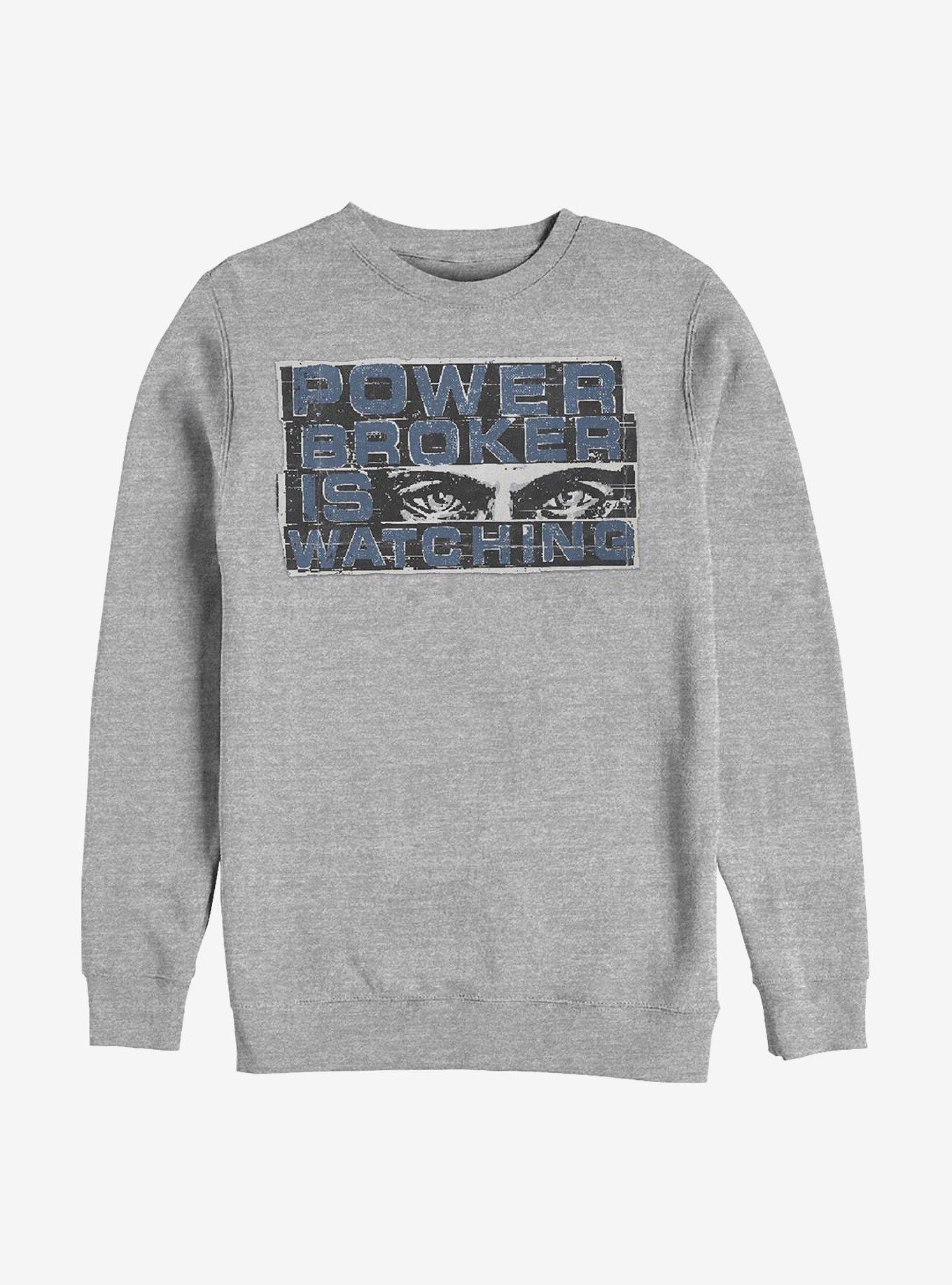 Marvel The Falcon And The Winter Soldier Power Broker Eyes Crew Sweatshirt, , hi-res