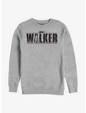 Marvel The Falcon And The Winter Soldier Walker Logo Painted Crew Sweatshirt, , hi-res