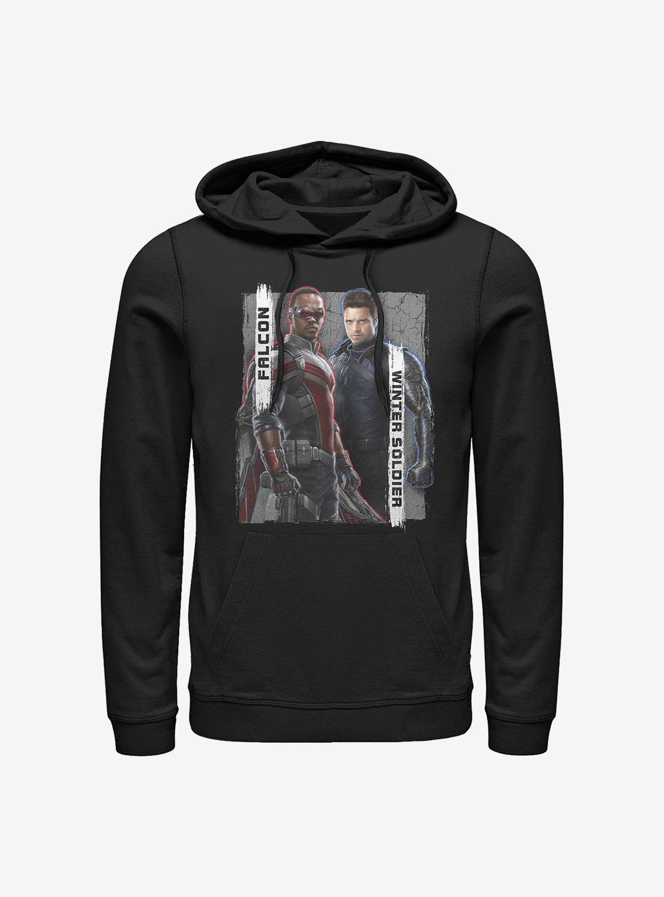 Marvel The Falcon And The Winter Soldier Falcon And Winter Soldier Hoodie, BLACK, hi-res