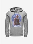 Marvel The Falcon And The Winter Soldier Falcon Pose Logo Hoodie, ATH HTR, hi-res