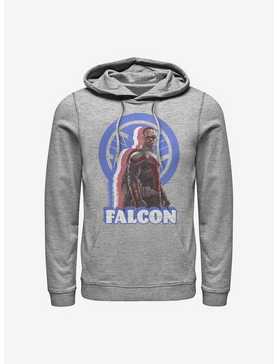 Marvel The Falcon And The Winter Soldier Falcon Pose Logo Hoodie, , hi-res