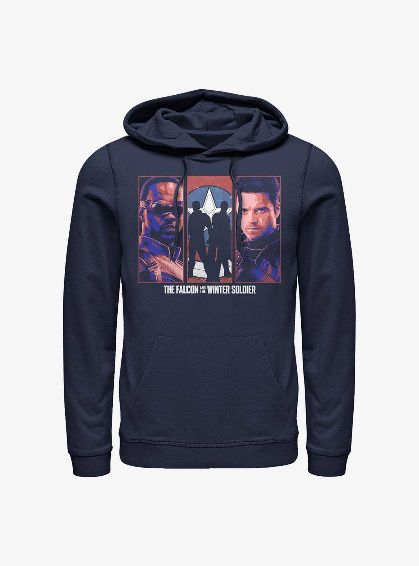 Marvel The Falcon And The Winter Soldier Falcon Winter Soldier Group Hoodie, , hi-res