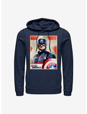 Marvel The Falcon And The Winter Soldier Inspired By Cap Hoodie, NAVY, hi-res