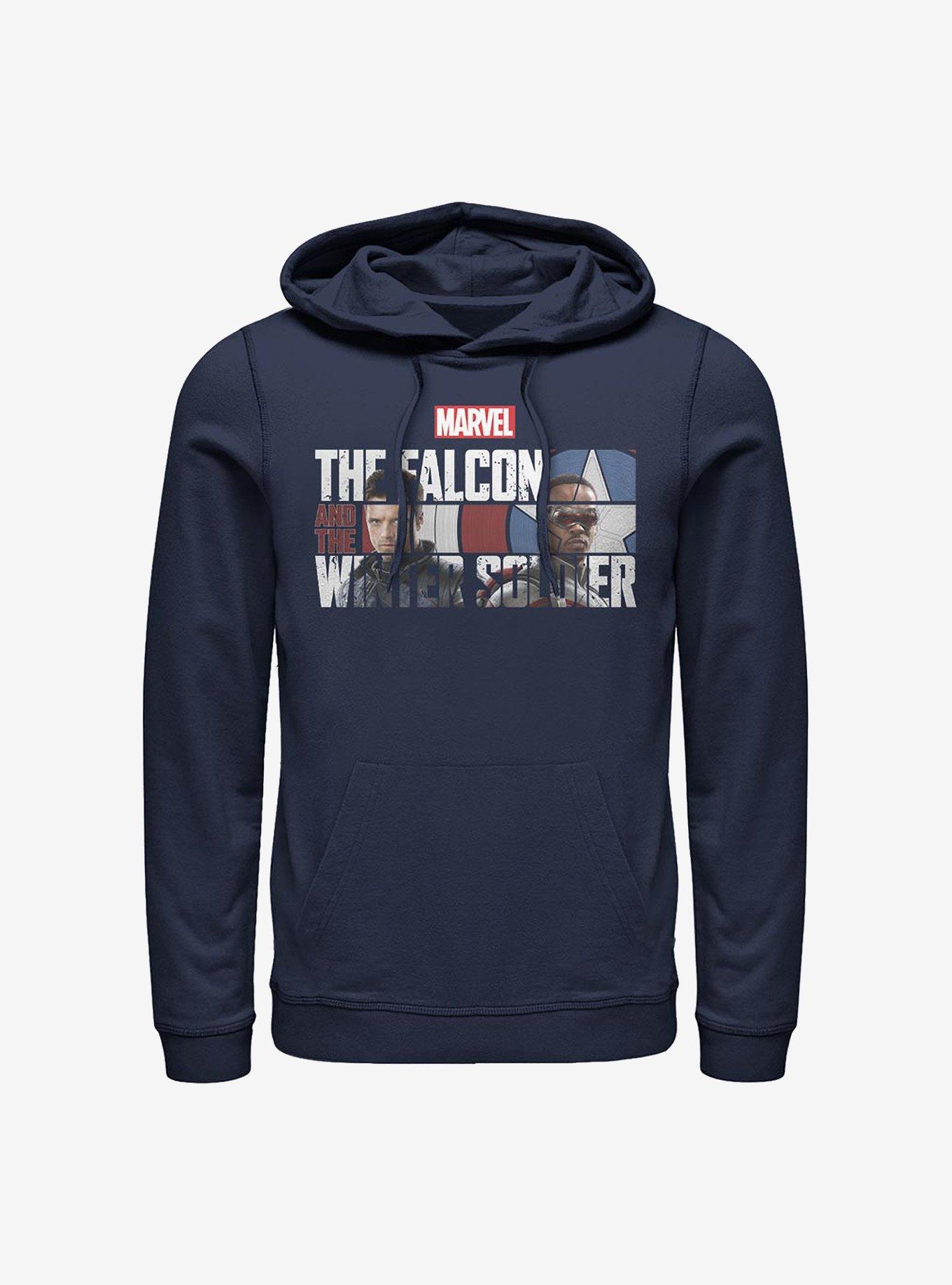 Marvel The Falcon And The Winter Soldier Logo Fill Hoodie, , hi-res