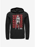 Marvel The Falcon And The Winter Soldier Wanted Repeating Carter Hoodie, BLACK, hi-res
