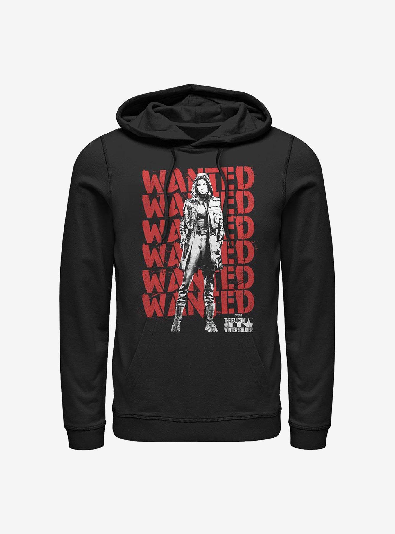 Marvel The Falcon And The Winter Soldier Wanted Repeating Carter Hoodie, , hi-res