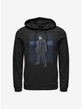 Marvel The Falcon And The Winter Soldier Winter Soldier Repeating Hoodie, BLACK, hi-res