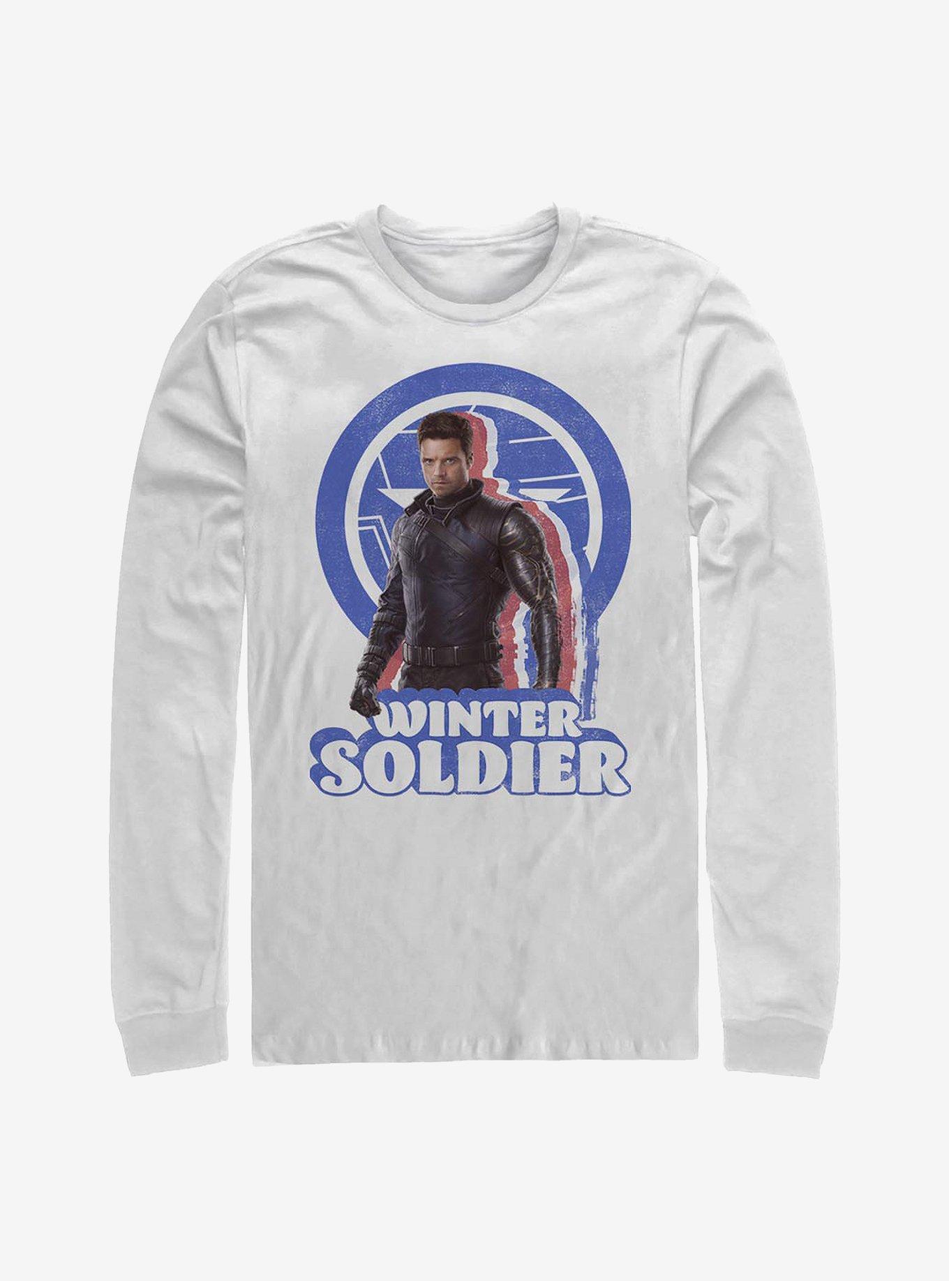 Marvel The Falcon And The Winter Soldier Bucky Pose Long-Sleeve T-Shirt, , hi-res