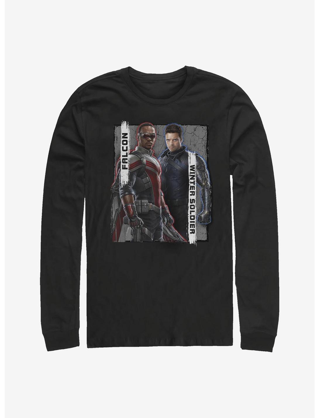 Marvel The Falcon And The Winter Soldier Falcon And Winter Soldier Long-Sleeve T-Shirt, BLACK, hi-res