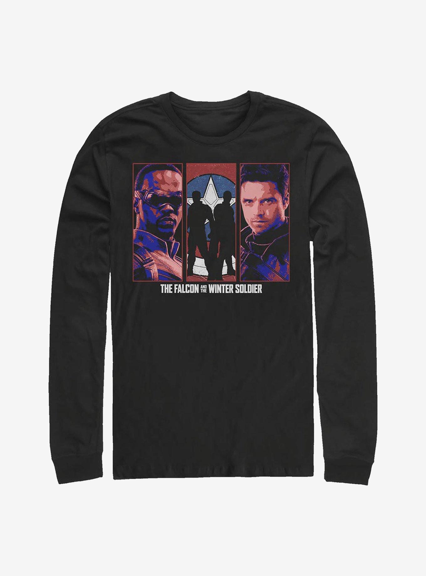 Marvel The Falcon And The Winter Soldier Falcon Winter Soldier Group Long-Sleeve T-Shirt, , hi-res