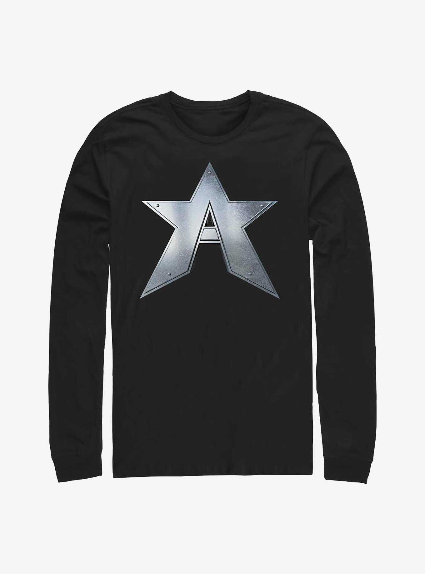 Marvel The Falcon And The Winter Soldier John Walker Captain Symbol Long-Sleeve T-Shirt, , hi-res