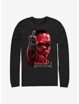 Marvel The Falcon And The Winter Soldier Sam A.K.A Falcon Long-Sleeve T-Shirt, , hi-res