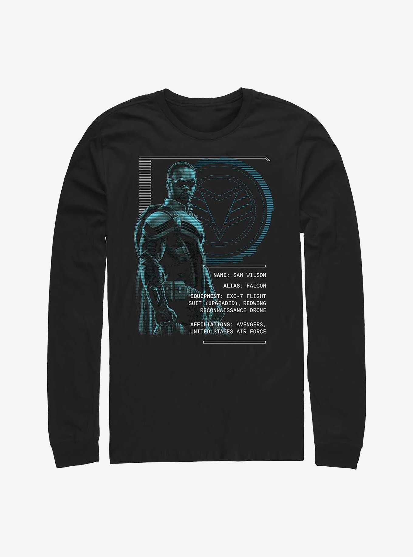 Marvel The Falcon And The Winter Soldier Sam Wilson Specs Long-Sleeve T-Shirt, , hi-res