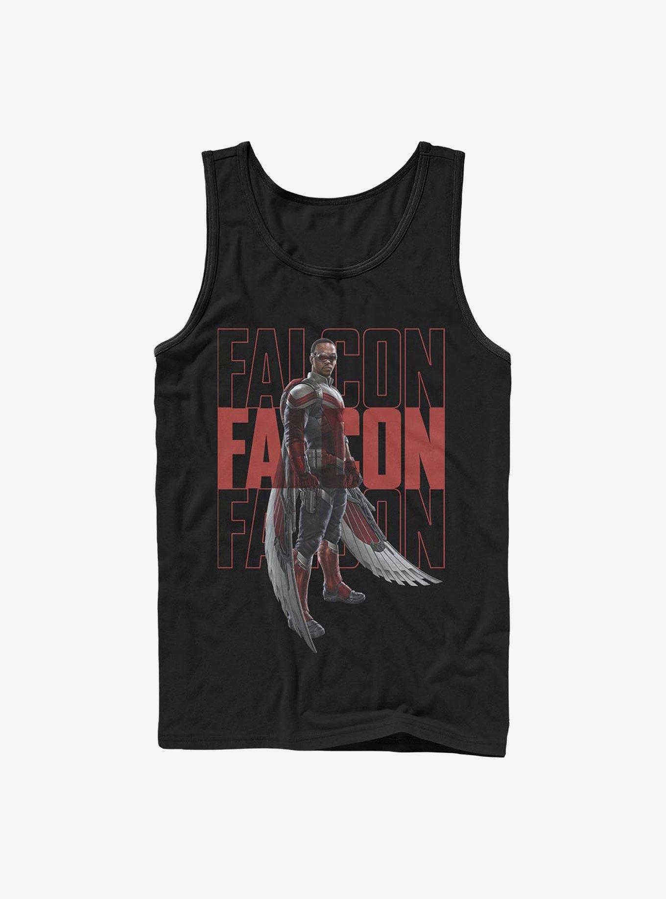 Marvel The Falcon And The Winter Soldier Falcon Repeating Name Tank, , hi-res