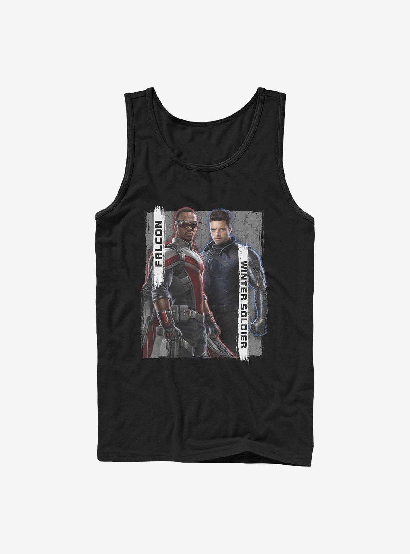 Marvel The Falcon And The Winter Soldier Falcon And Winter Soldier Tank, BLACK, hi-res