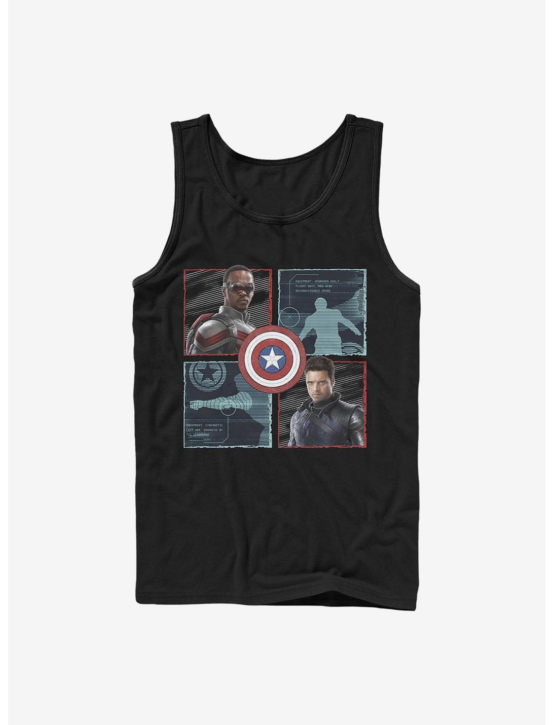 Marvel The Falcon And The Winter Soldier Hero Box Up Tank, BLACK, hi-res