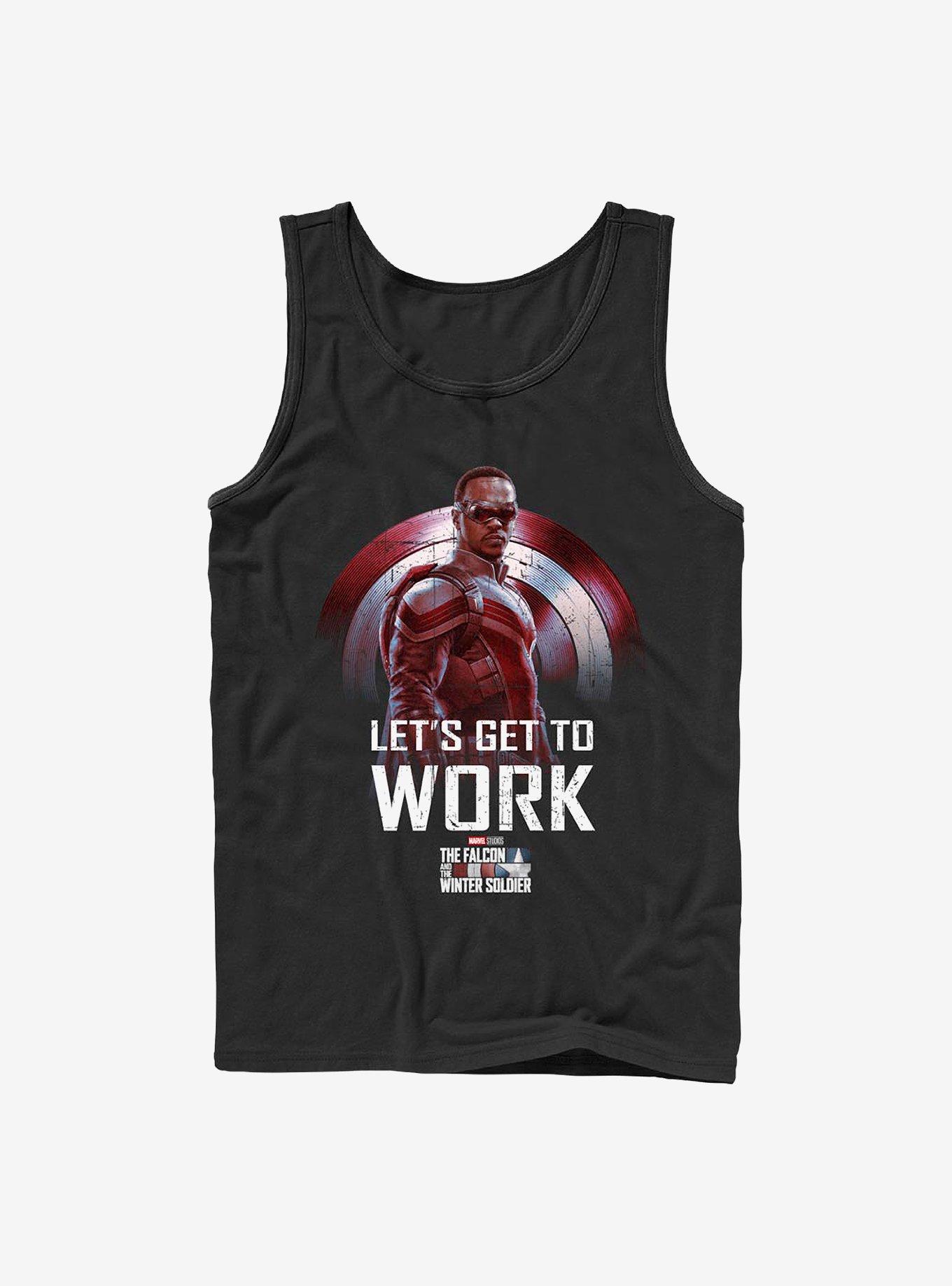 Marvel The Falcon And The Winter Soldier Let's Get To Work Tank, , hi-res