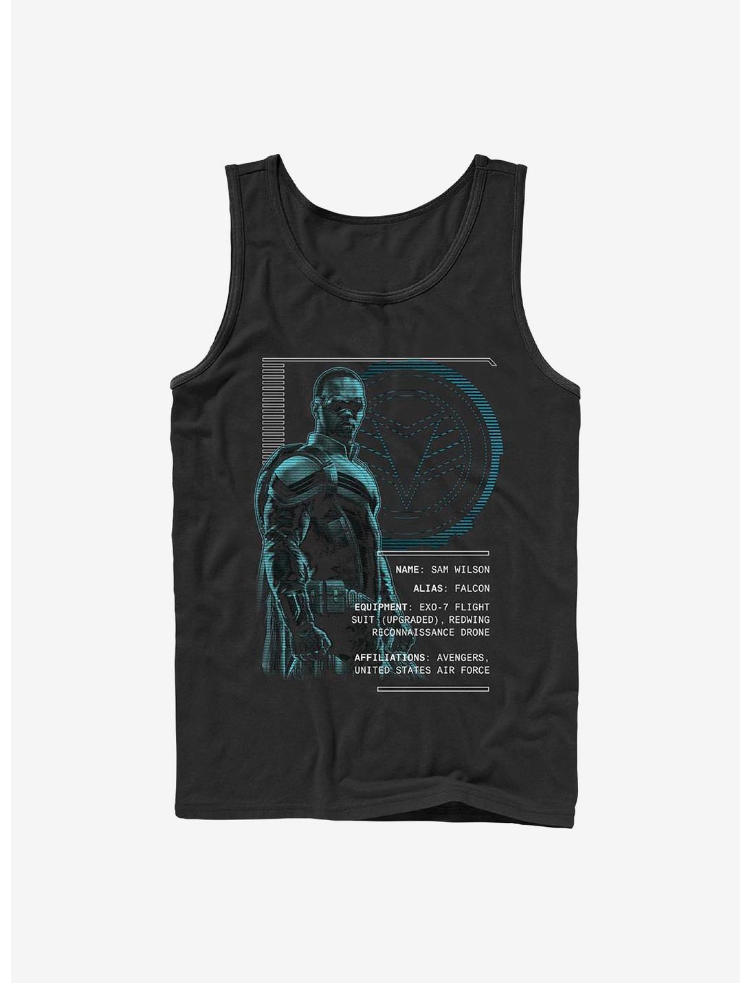 Marvel The Falcon And The Winter Soldier Sam Wilson Specs Tank, BLACK, hi-res