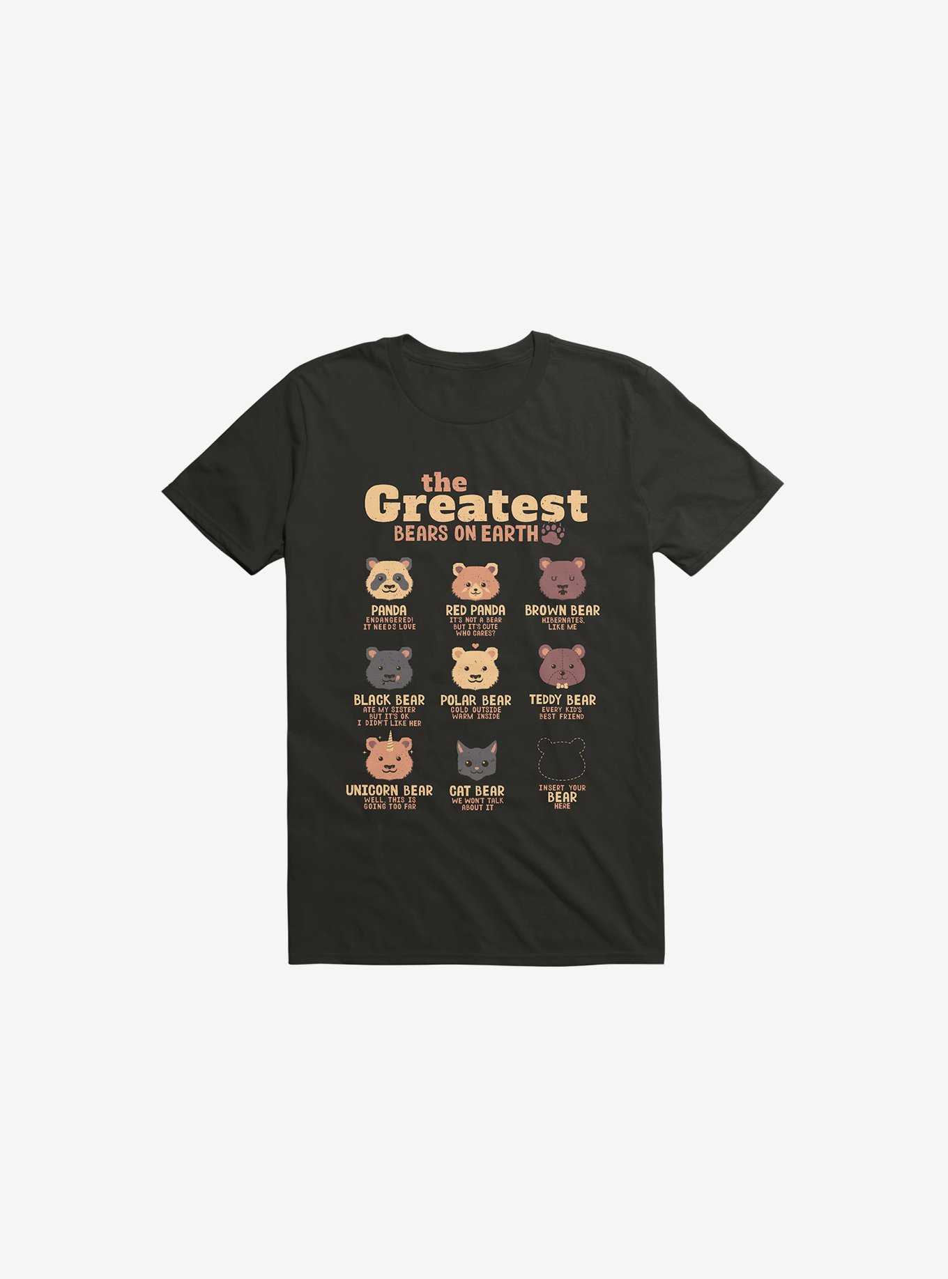 Greatest Bears: Insert Your Bear Black T-Shirt, , hi-res