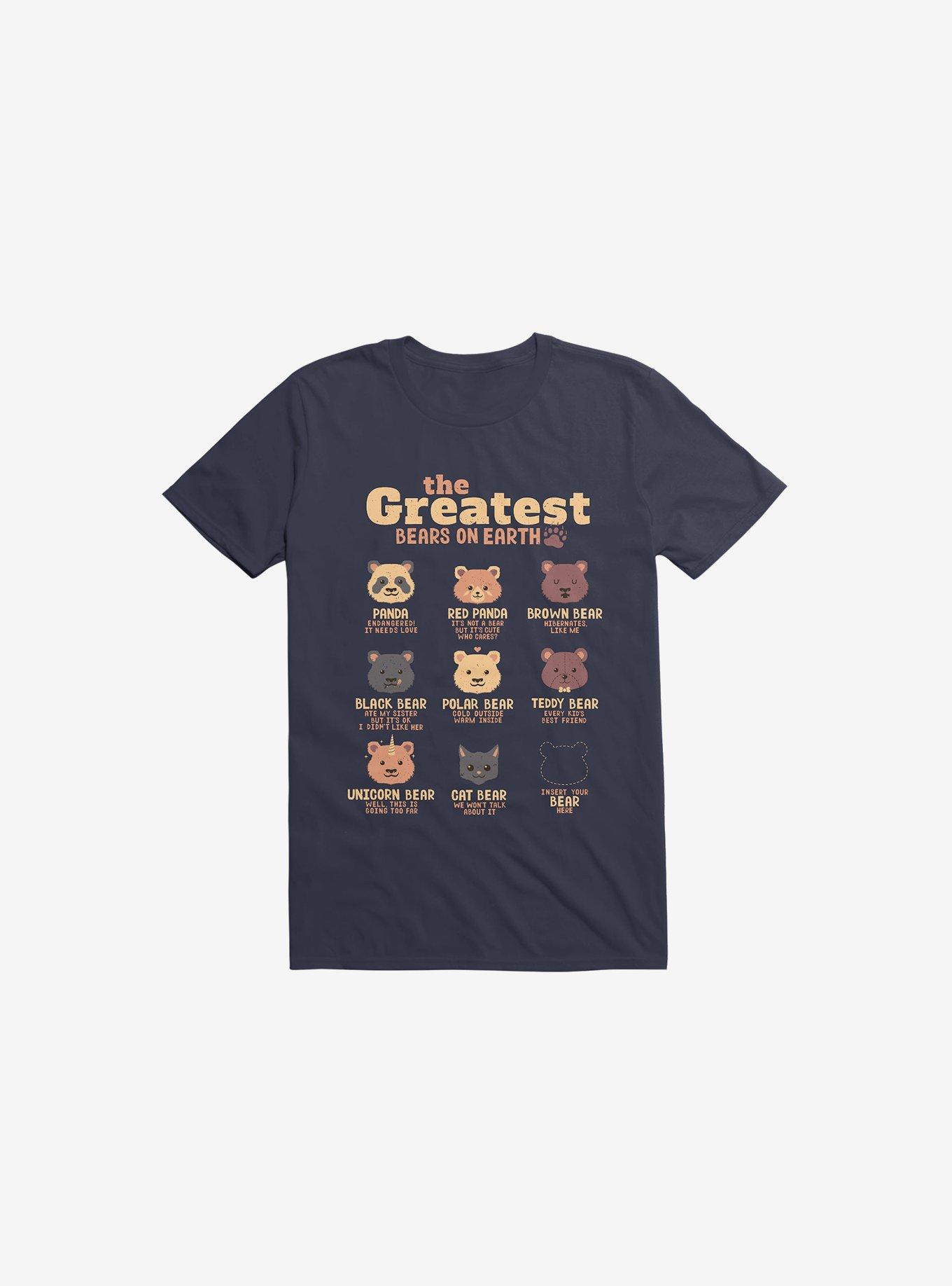 Greatest Bears: Insert Your Bear Navy Blue T-Shirt, NAVY, hi-res