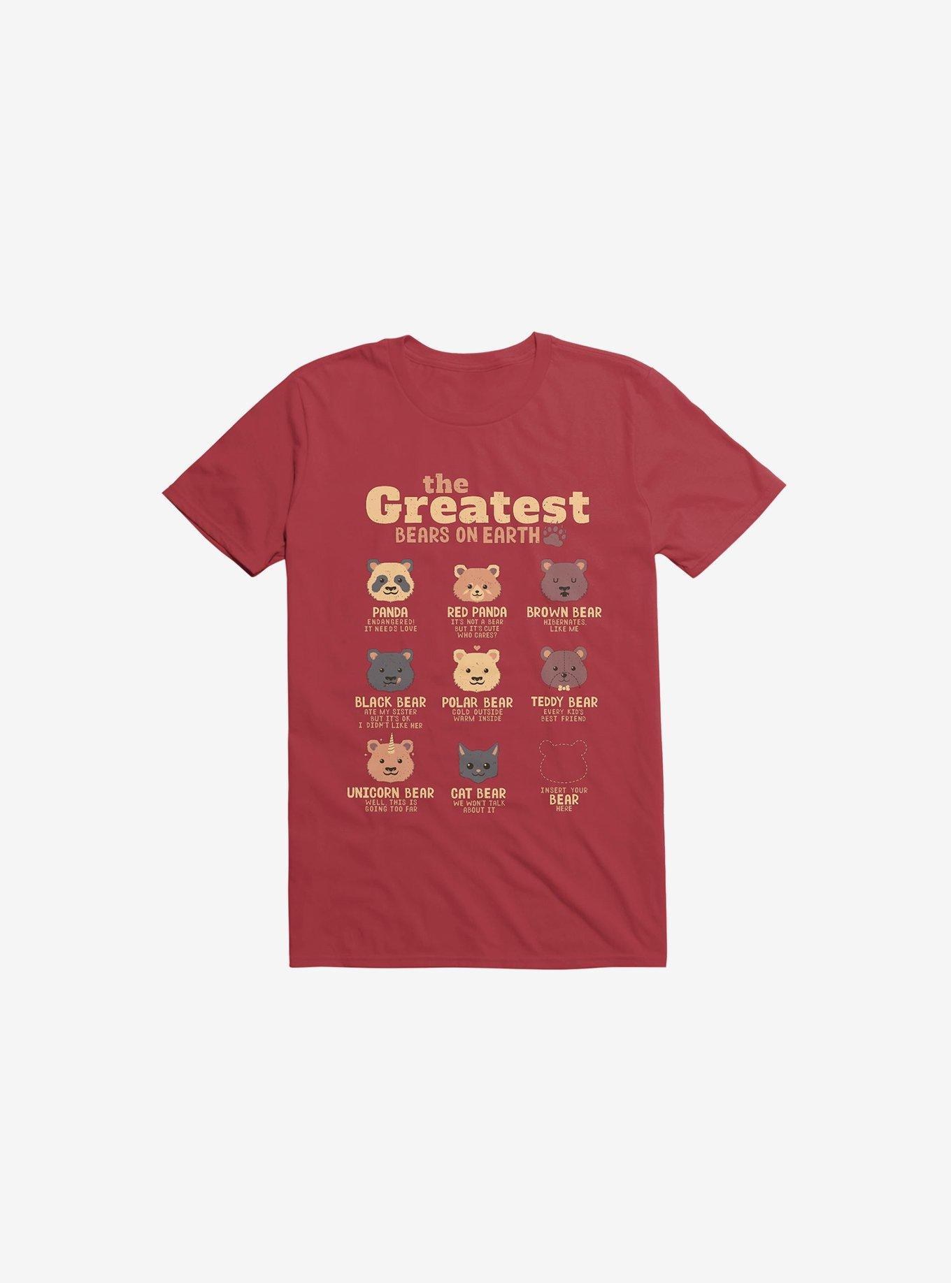 Greatest Bears: Insert Your Bear Red T-Shirt, , hi-res