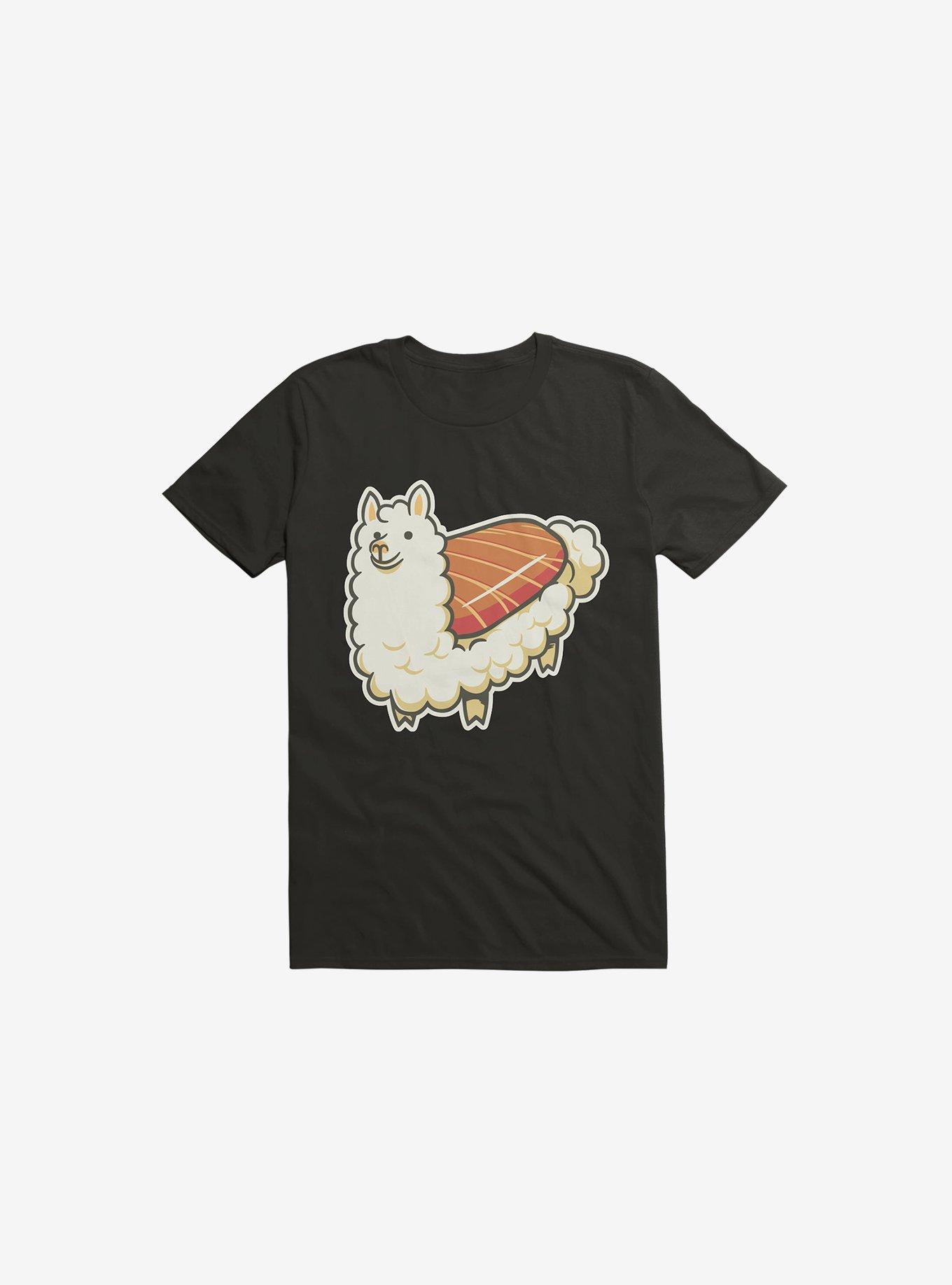 Alpaca Sushi Niguiri II Black T-Shirt, , hi-res