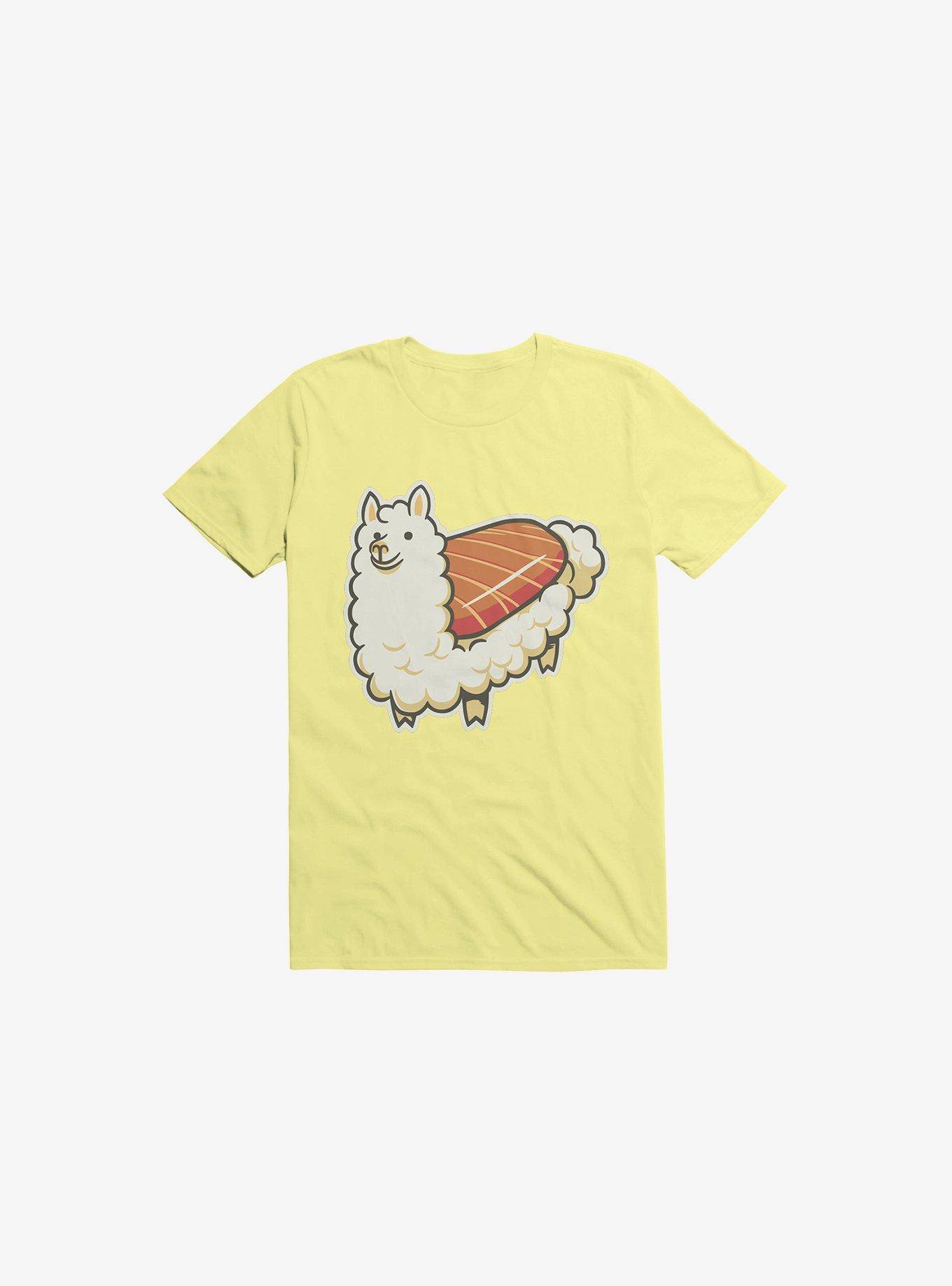 Alpaca Sushi Niguiri II Corn Silk Yellow T-Shirt, , hi-res