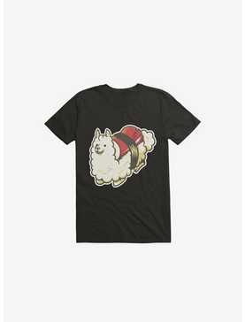 Alpaca Sushi Niguiri III Black T-Shirt, , hi-res