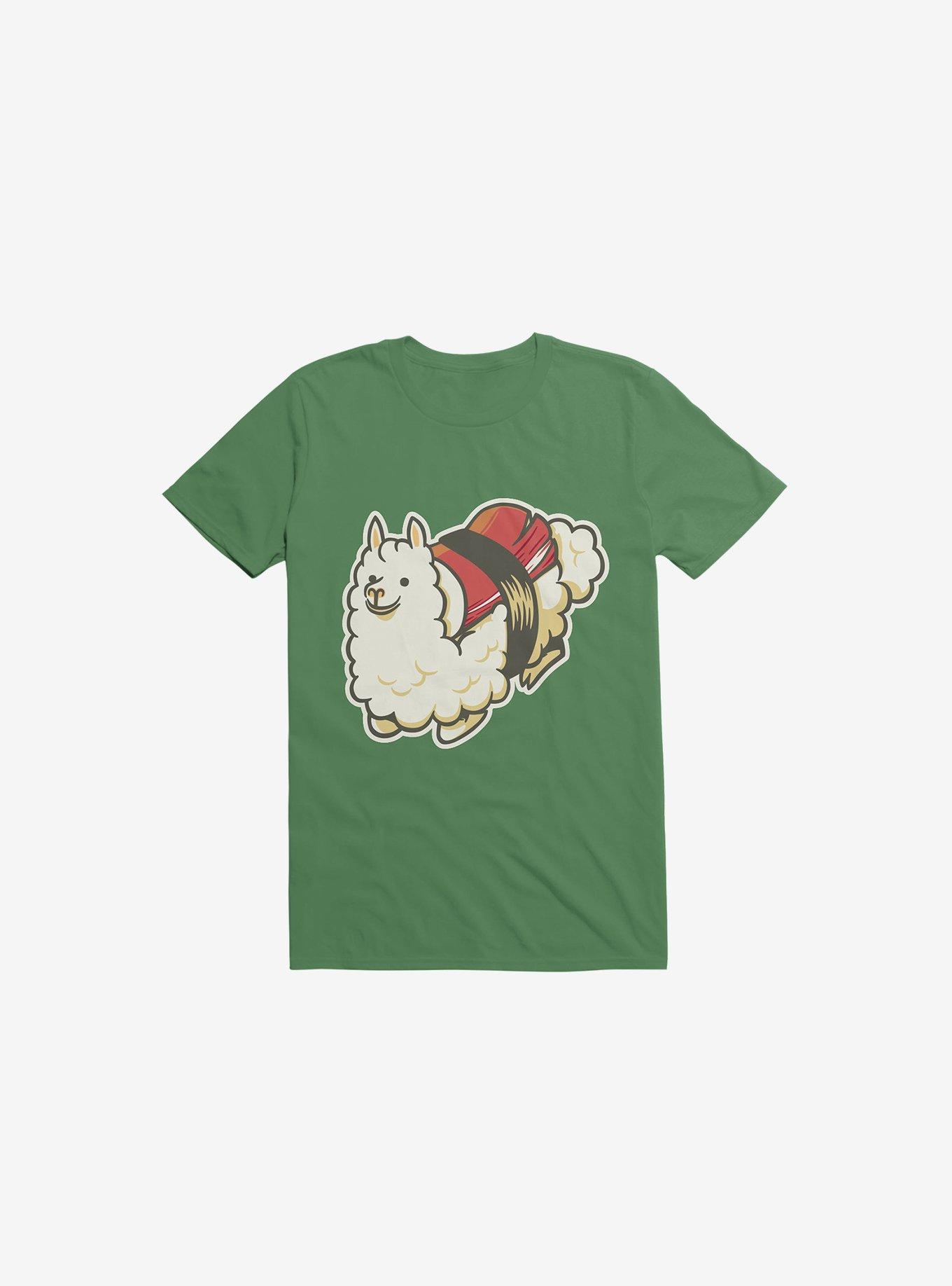Alpaca Sushi Niguiri III Kelly Green T-Shirt, , hi-res