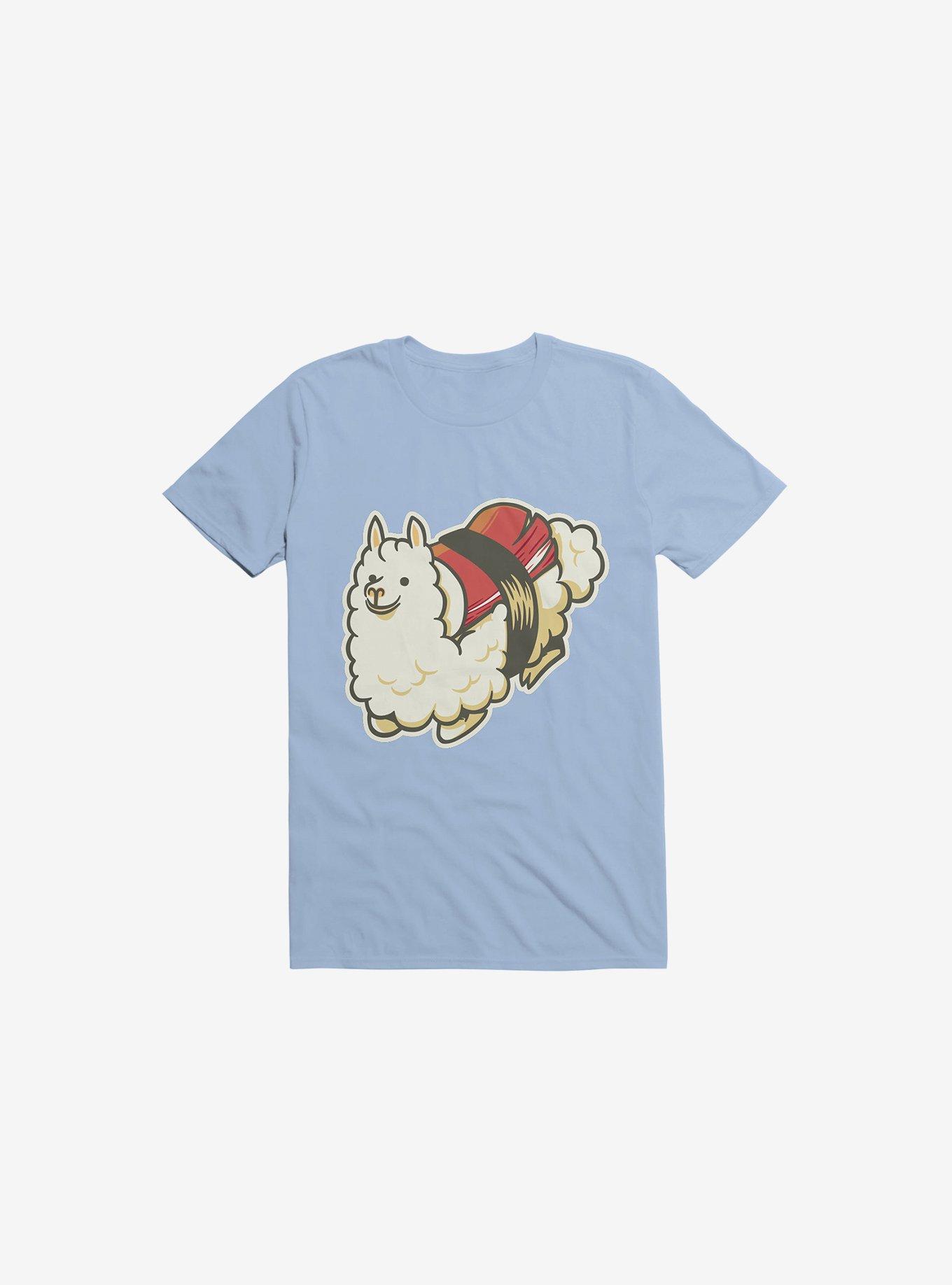 Alpaca Sushi Niguiri III Light Blue T-Shirt