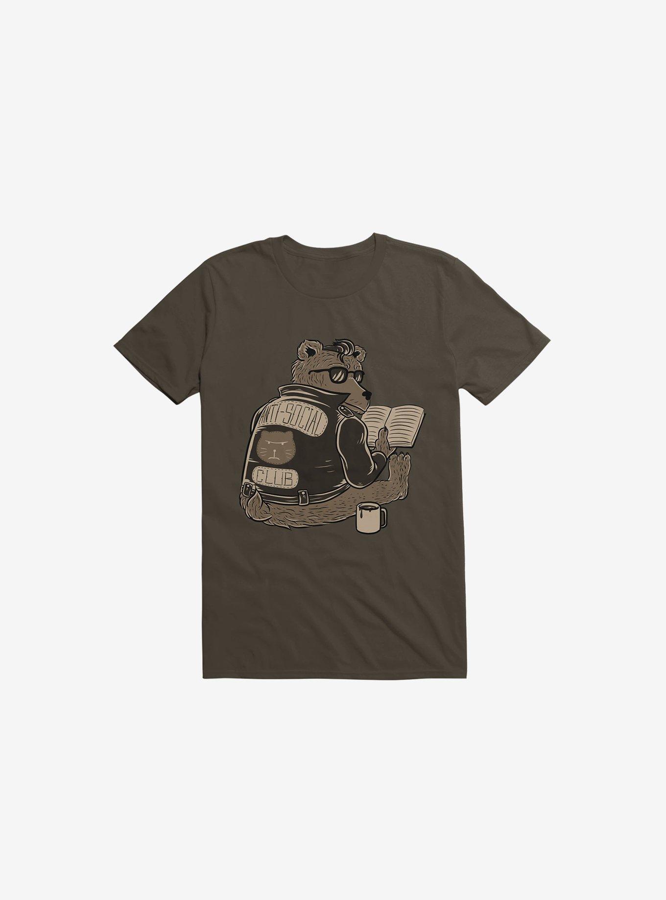 Anti Social Club Brown T-Shirt, , hi-res
