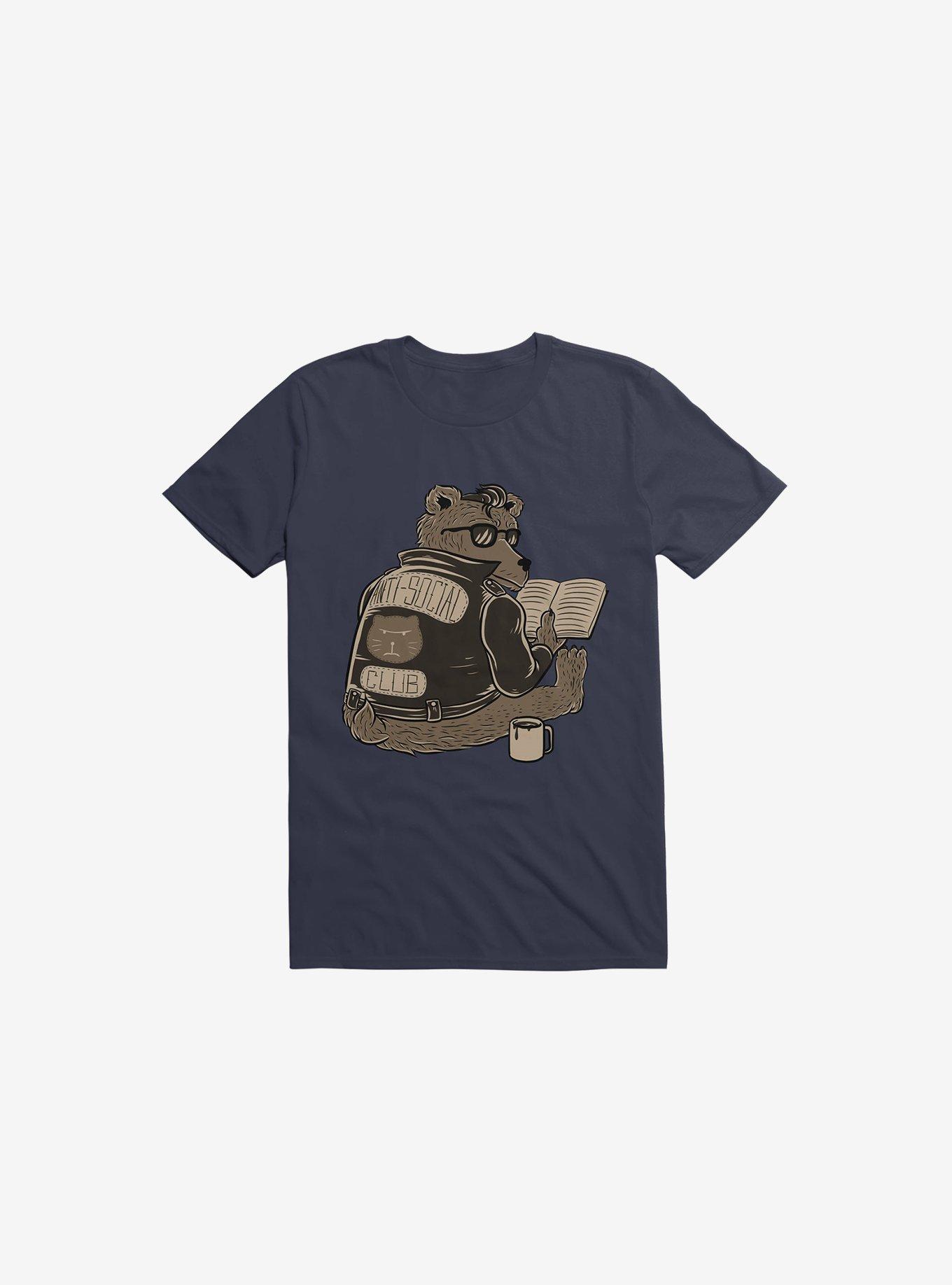 Anti Social Club Navy Blue T-Shirt, , hi-res