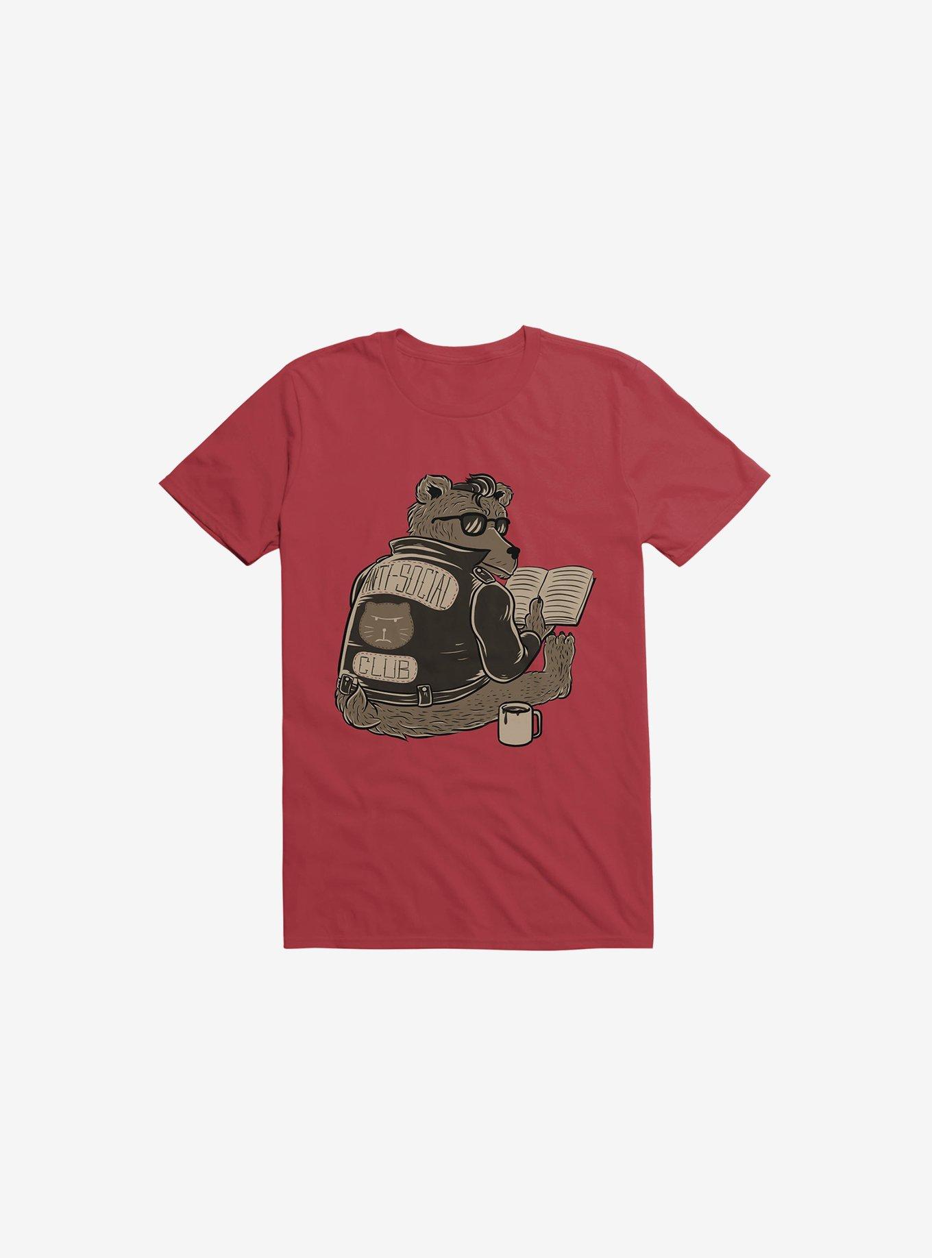 Anti Social Club Red T-Shirt, , hi-res