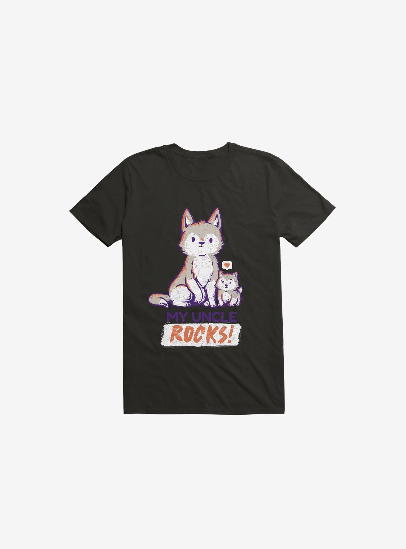 My Uncle Rocks Black T-Shirt, , hi-res