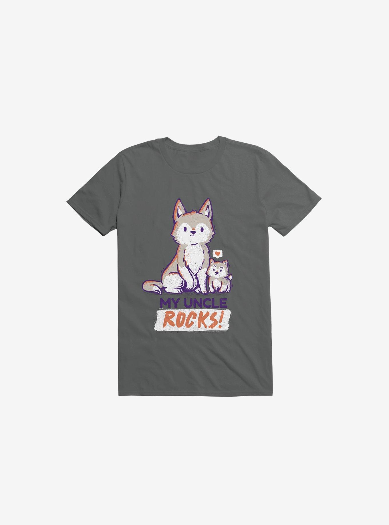My Uncle Rocks Charcoal Grey T-Shirt, , hi-res