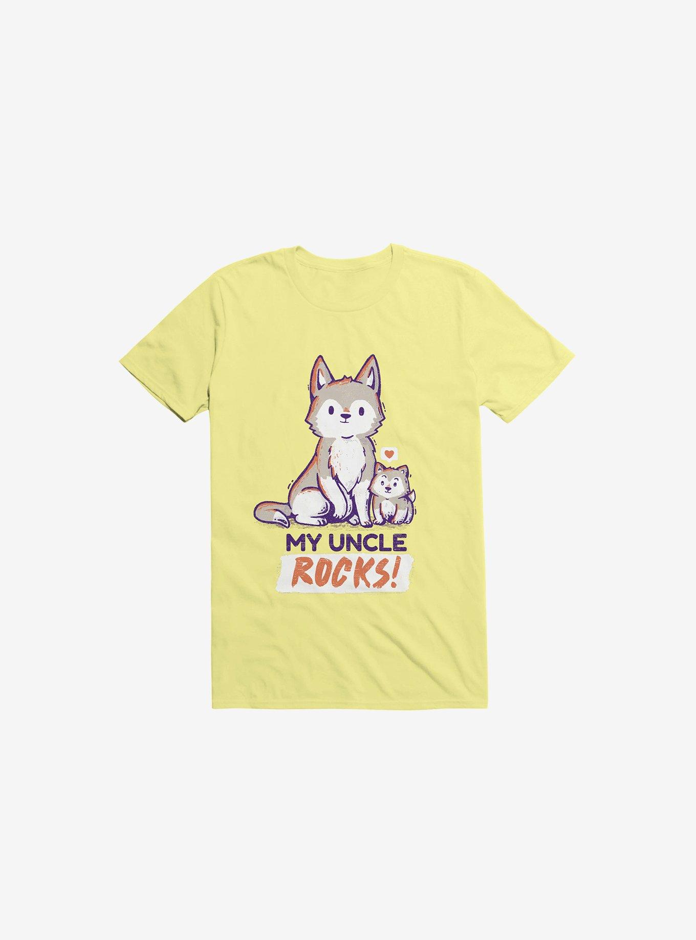 My Uncle Rocks Corn Silk Yellow T-Shirt, CORN SILK, hi-res