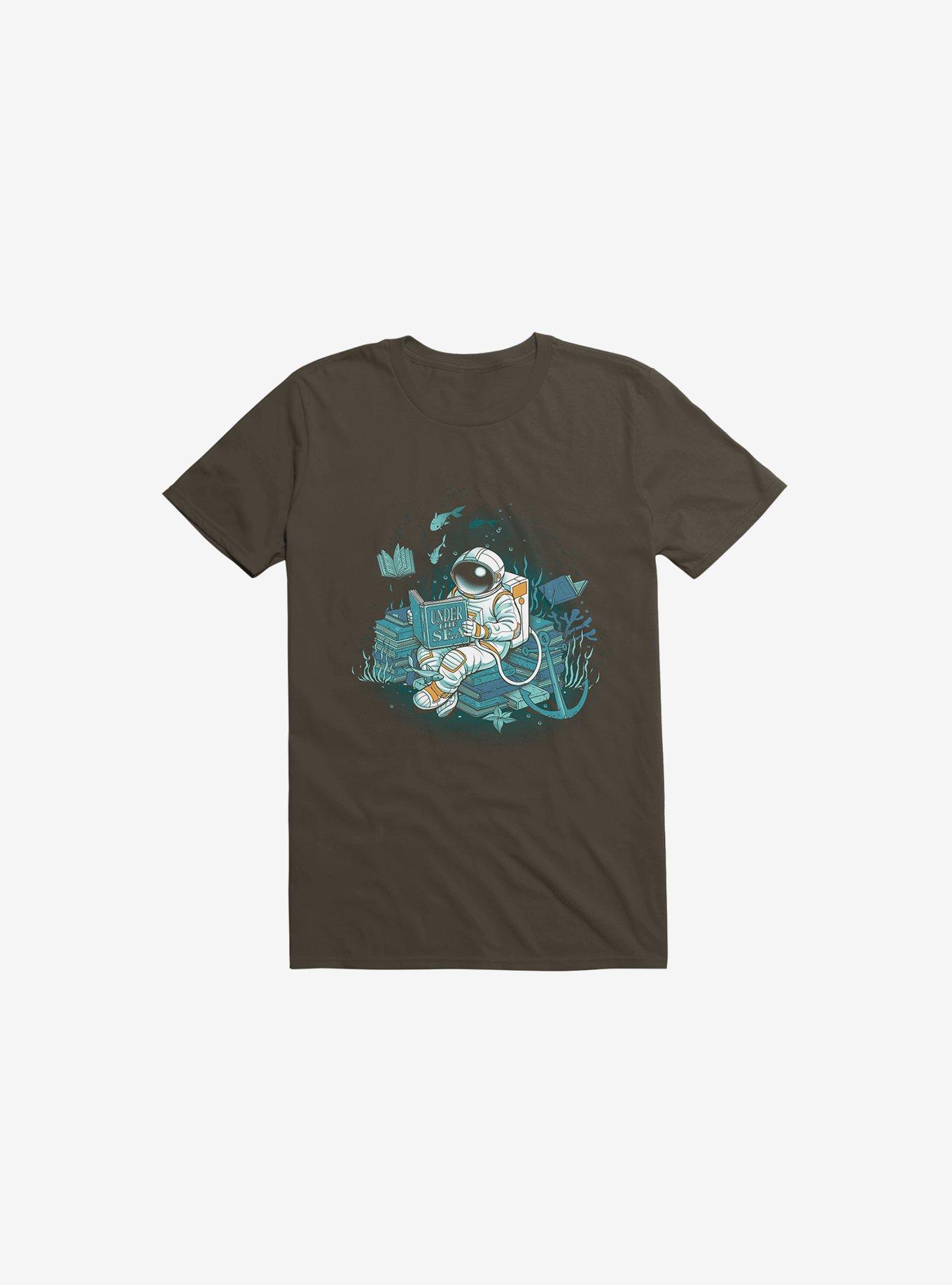 A Reader Lives A Thousand Lives: Cosmonaut Under The Sea T-Shirt, , hi-res