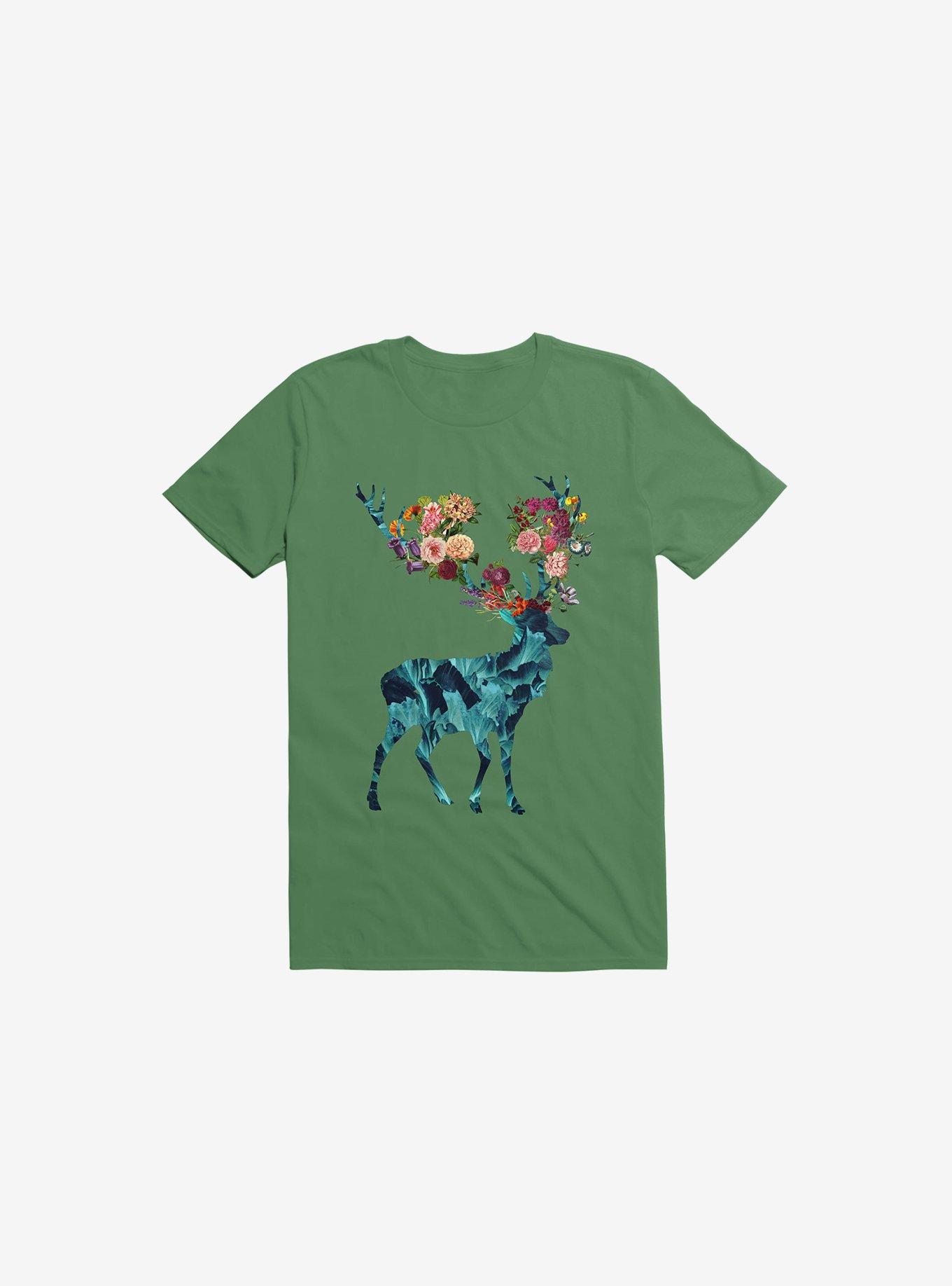 Spring Itself Floral Dark T-Shirt, KELLY GREEN, hi-res