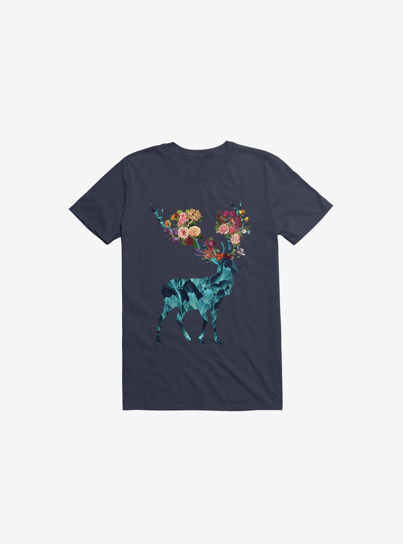 Spring Itself Floral Dark T-Shirt, NAVY, hi-res