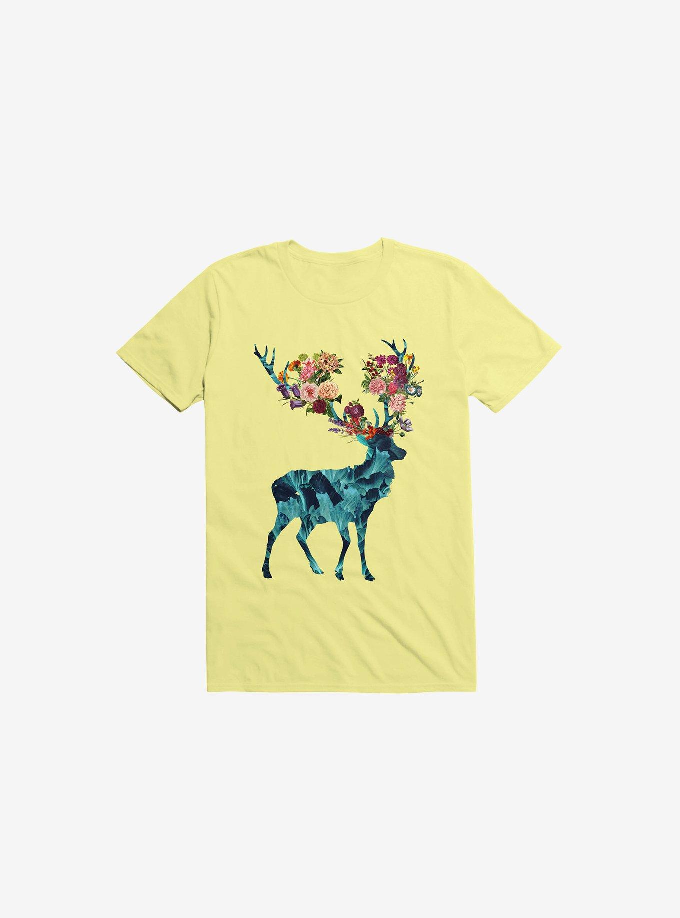 Spring Itself Floral Dark T-Shirt, CORN SILK, hi-res