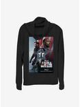 Marvel The Falcon And The Winter Soldier Poster Cowlneck Long-Sleeve Girls Top, BLACK, hi-res