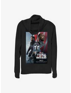 Marvel The Falcon And The Winter Soldier Poster Cowlneck Long-Sleeve Girls Top, , hi-res