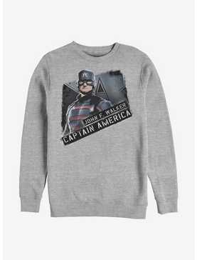 Marvel The Falcon And The Winter Soldier Captain John Walker Crew Sweatshirt, , hi-res