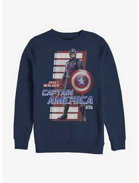 Marvel The Falcon And The Winter Soldier John F. Walker Captain America Crew Sweatshirt, , hi-res