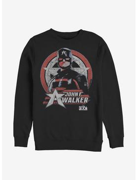 Marvel The Falcon And The Winter Soldier Walker Captain America Walker Shield Crew Sweatshirt, , hi-res