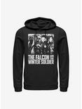 Marvel The Falcon And The Winter Soldier Character Panel Hoodie, BLACK, hi-res