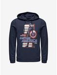 Marvel The Falcon And The Winter Soldier John F. Walker Captain America Hoodie, NAVY, hi-res