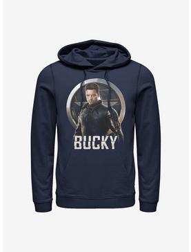 Marvel The Falcon And The Winter Soldier Soldiers Arm Bucky Hoodie, NAVY, hi-res