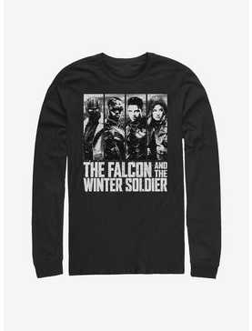 Marvel The Falcon And The Winter Soldier Character Panel Long-Sleeve T-Shirt, , hi-res